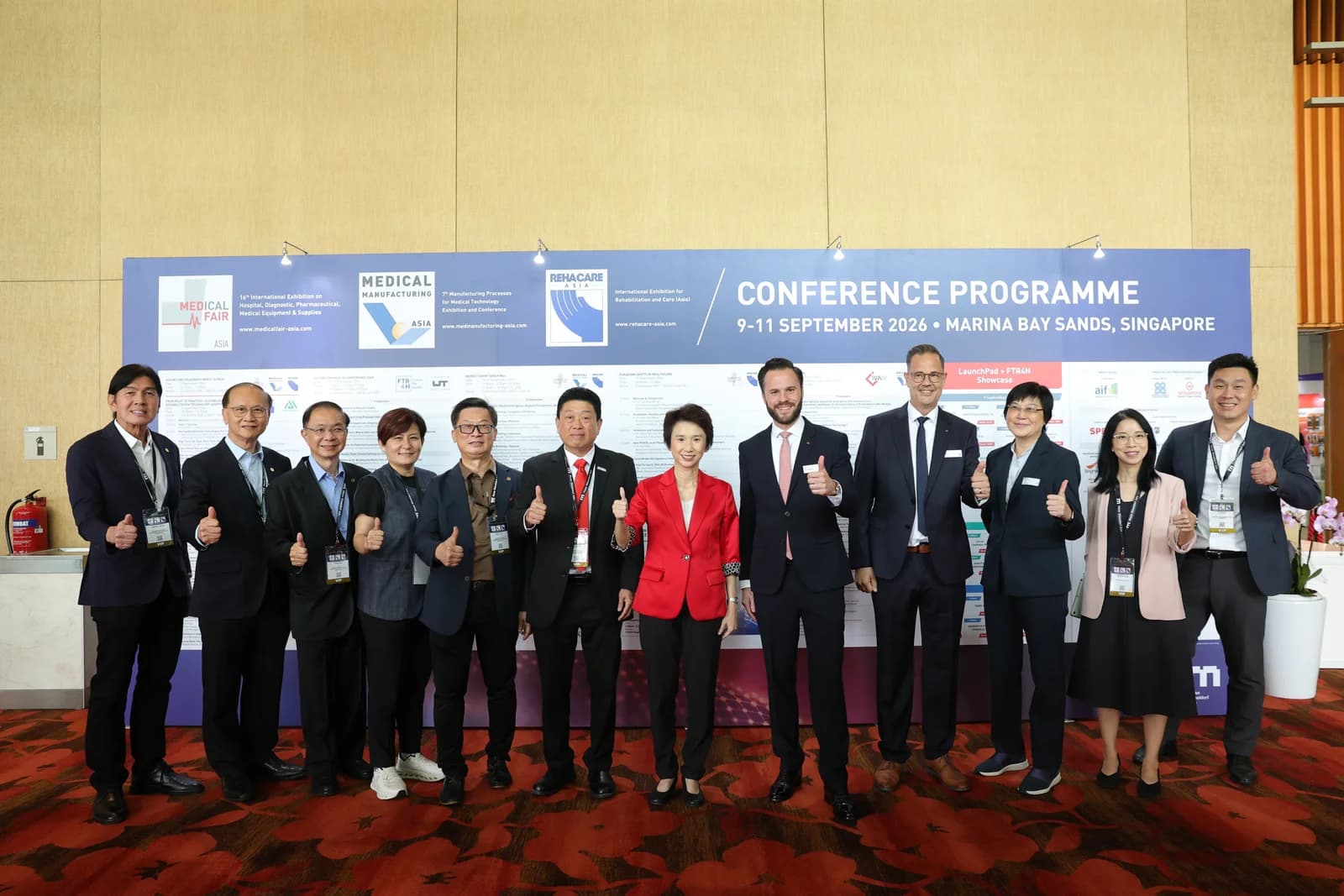 Delegates at the conference wall, Medical Fair Asia 2026