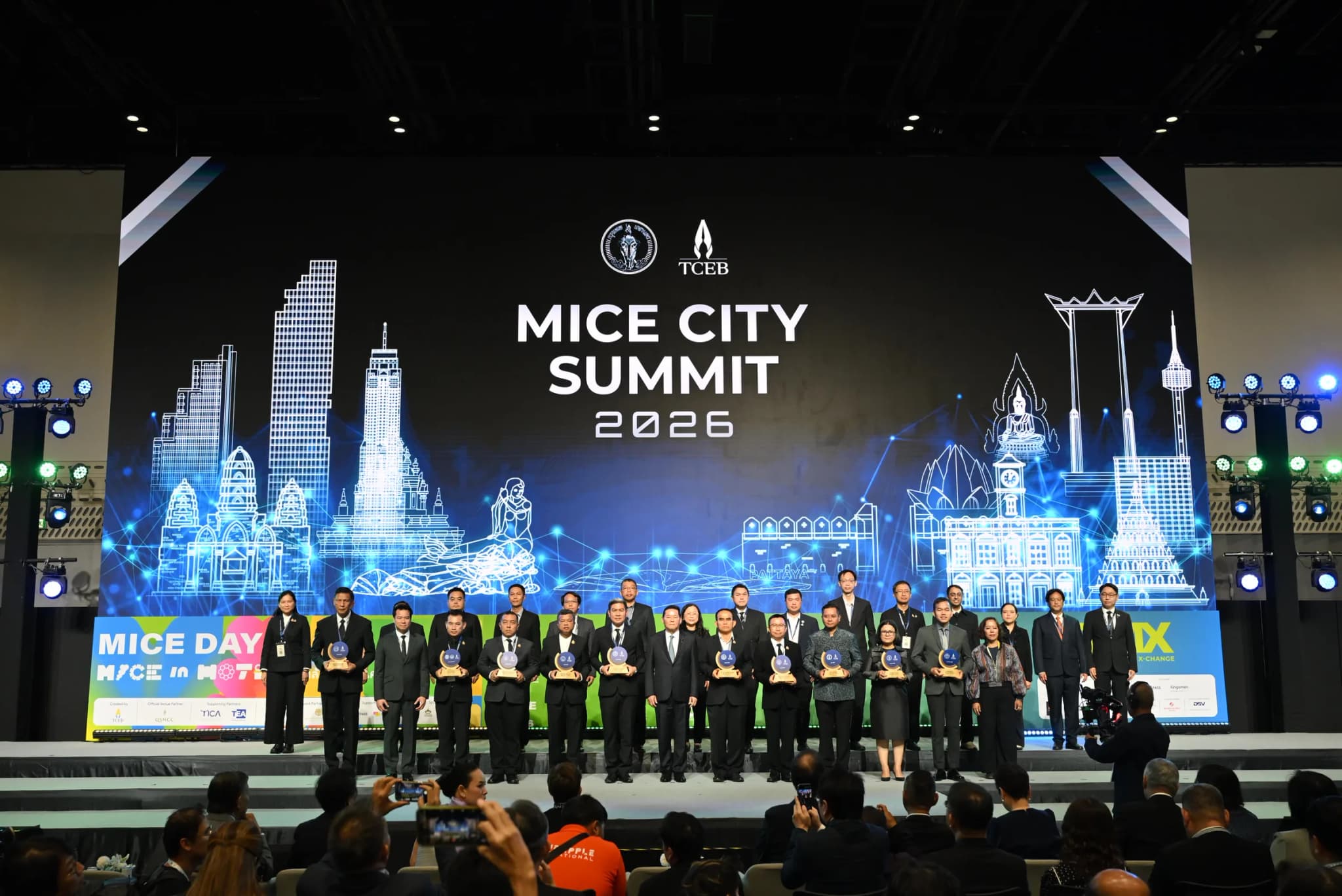 MICE City Summit 2026 awards on the main stage at TMX, Bangkok